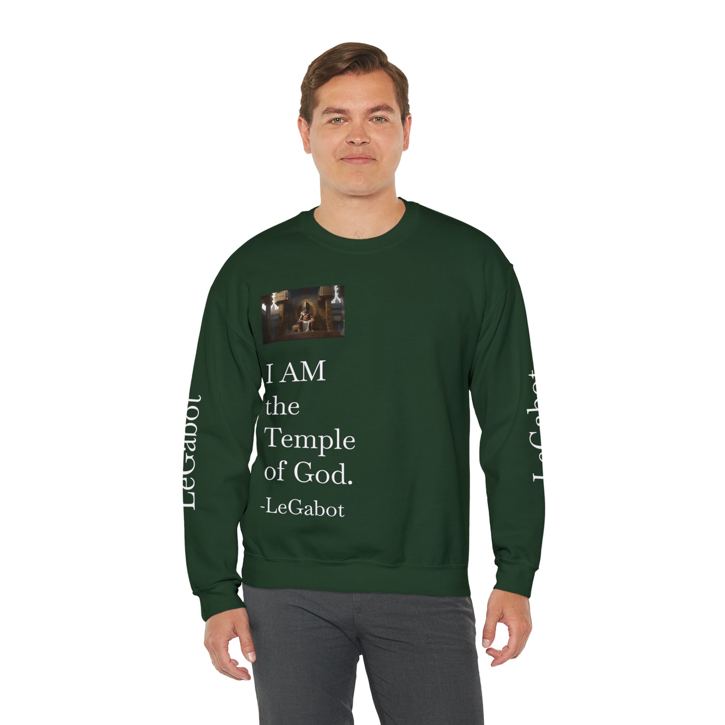 Temple of God Unisex Heavy Blend™ Crewneck Sweatshirt