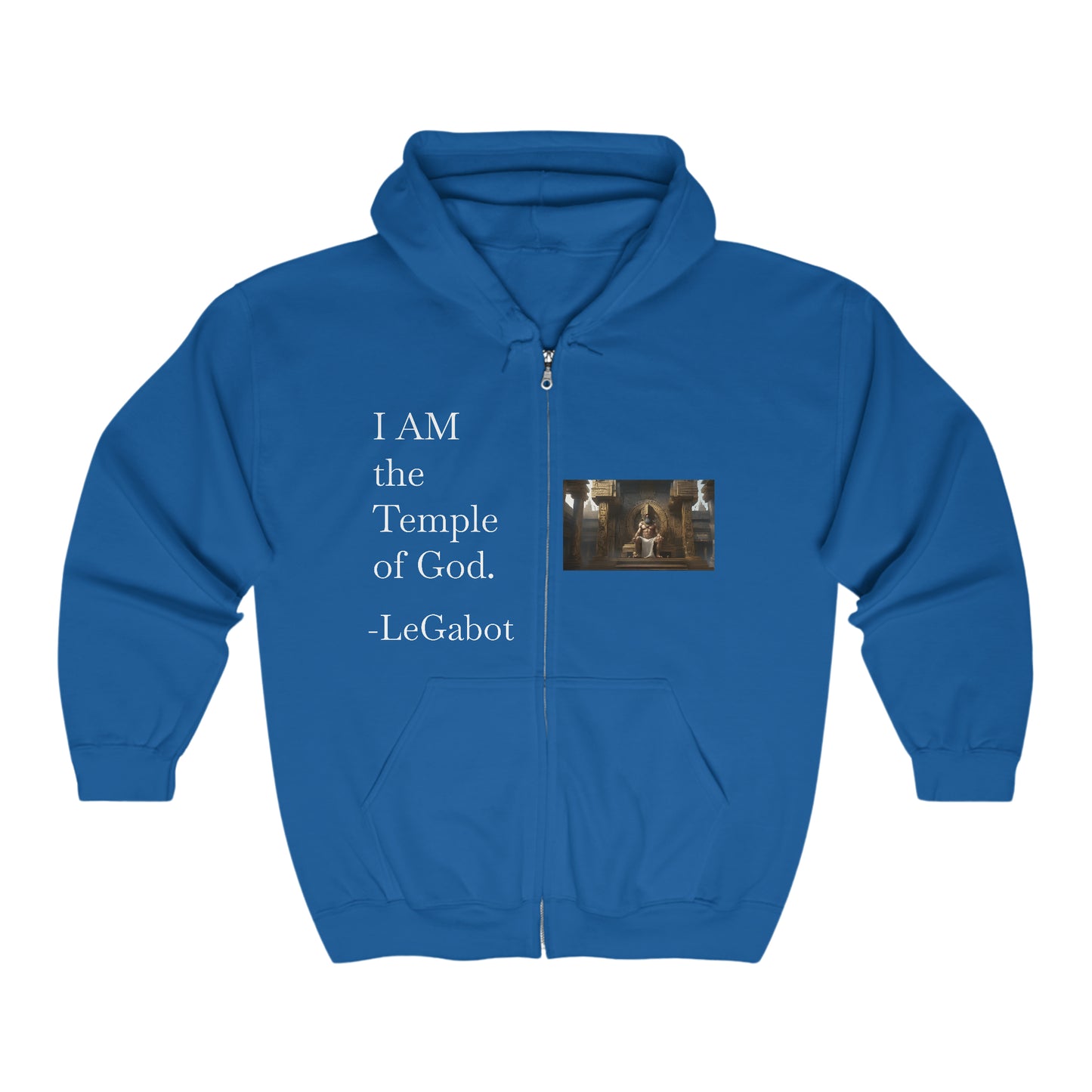 Temple Of God Unisex Heavy Blend™ Full Zip Hooded Sweatshirt