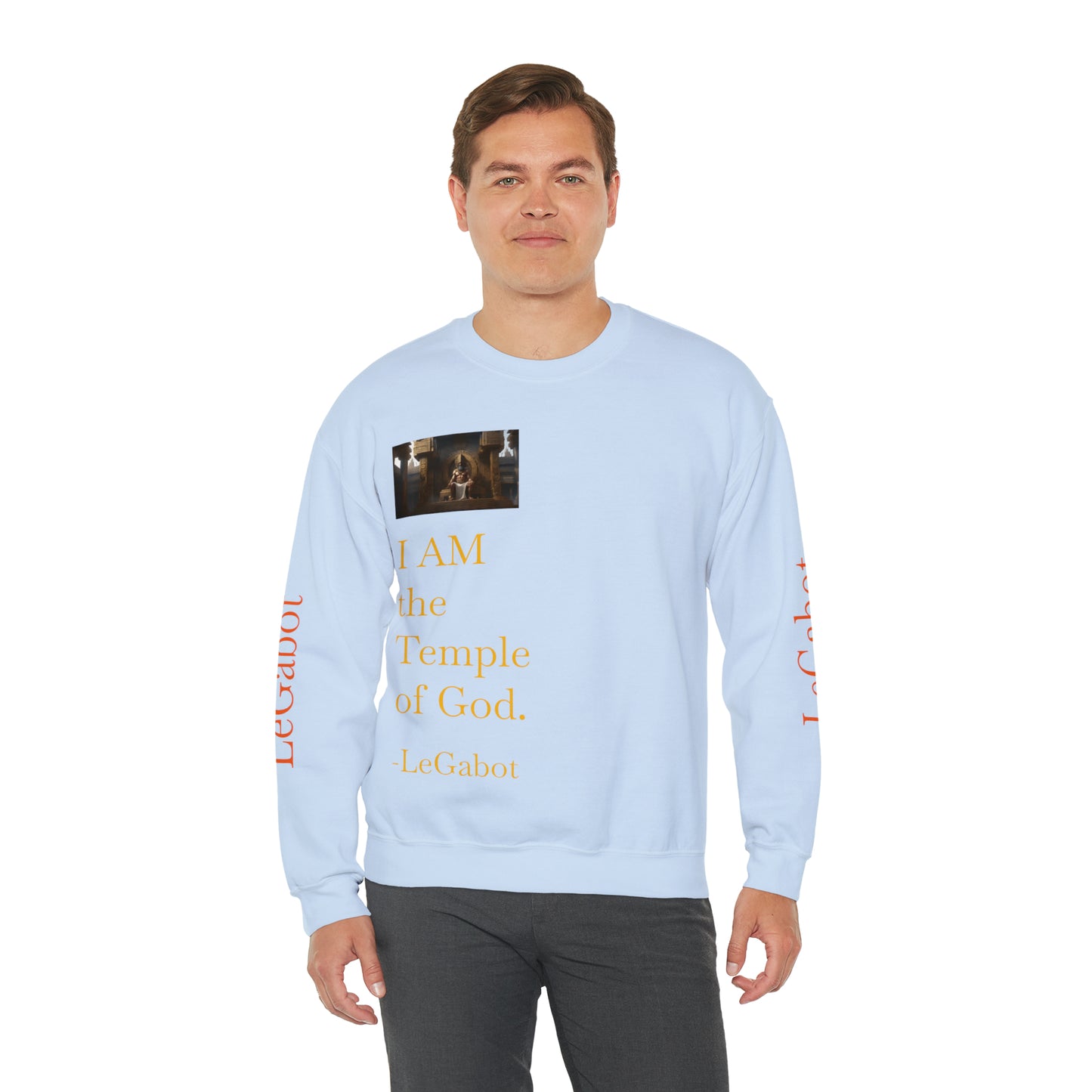 Temple of God Unisex Heavy Blend™ Crewneck Sweatshirt