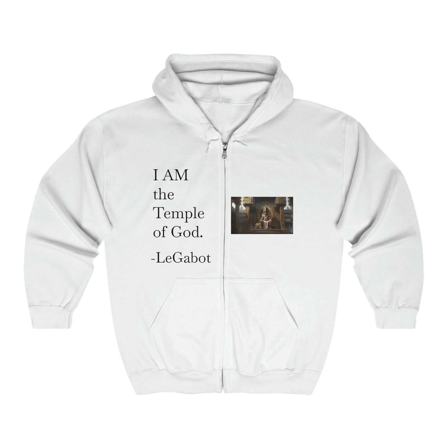Temple Of God Unisex Heavy Blend™ Full Zip Hooded Sweatshirt