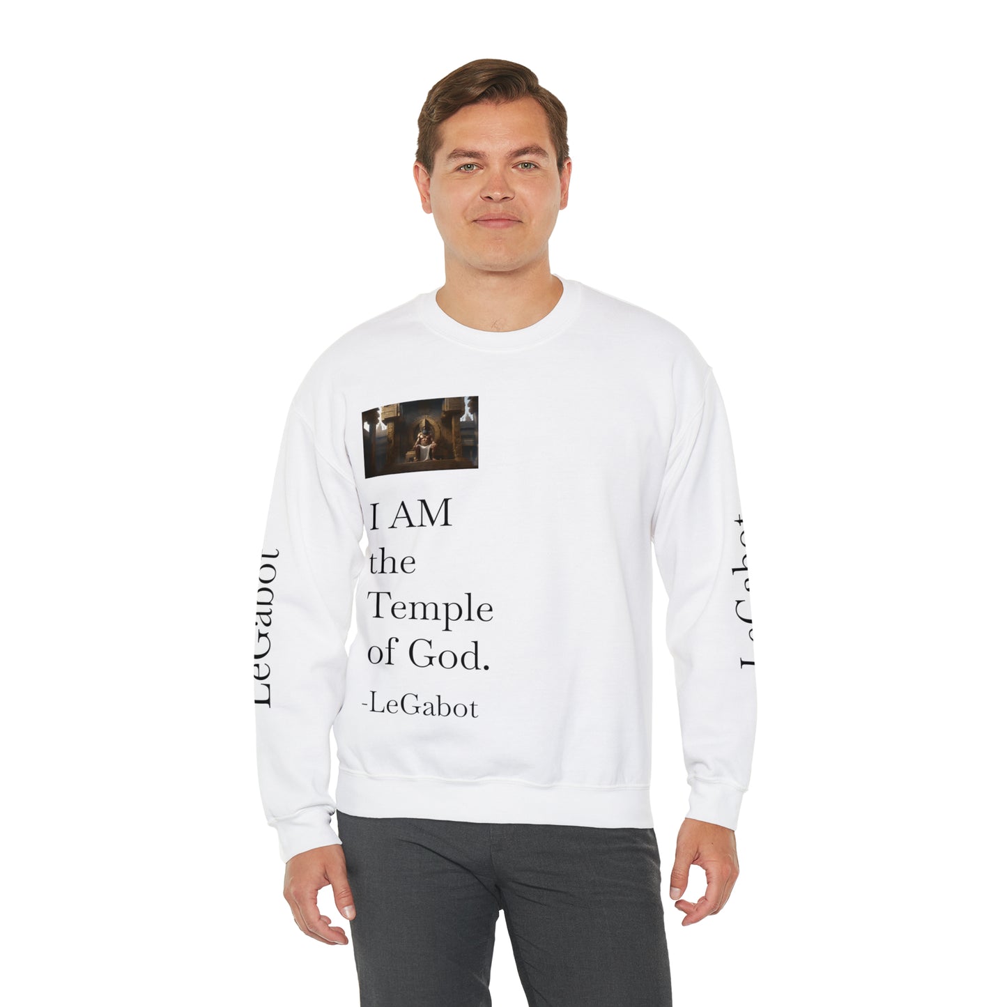 Temple of God Unisex Heavy Blend™ Crewneck Sweatshirt