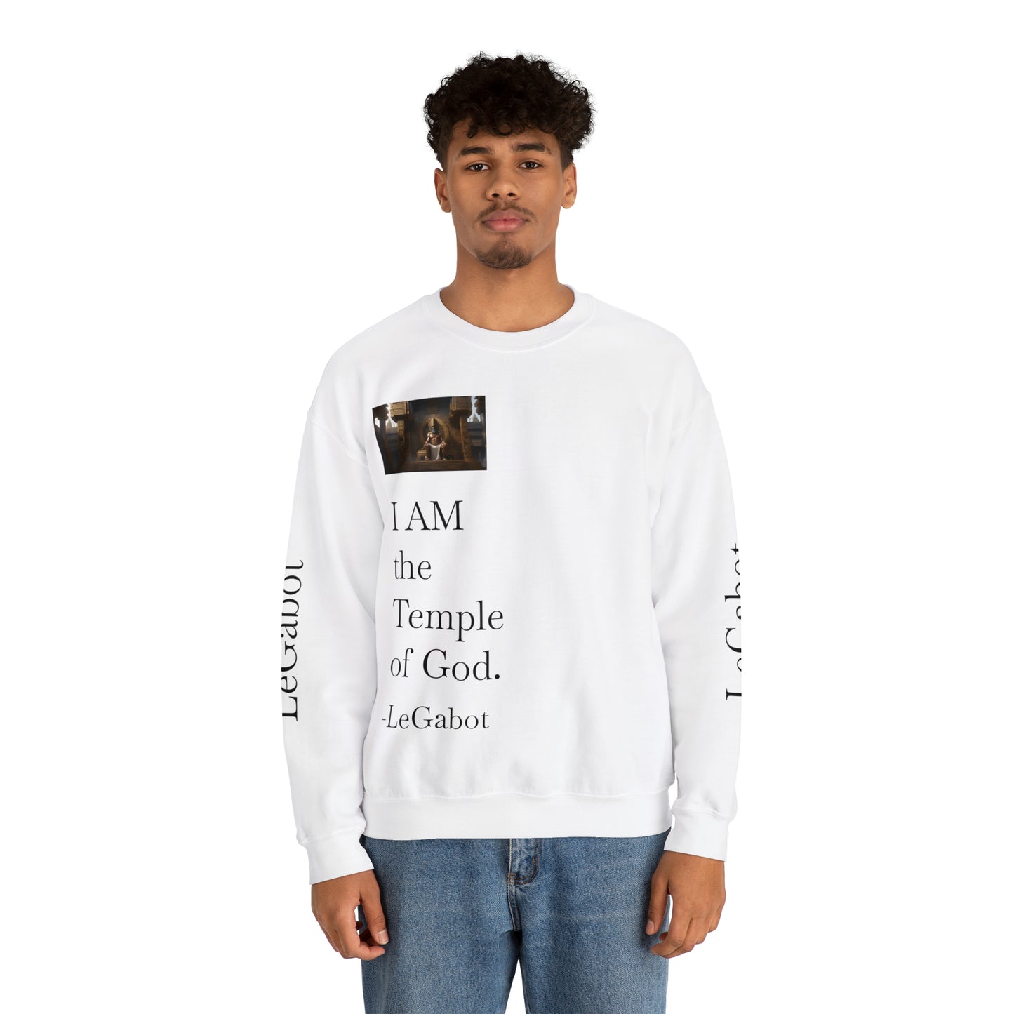 Temple of God Unisex Heavy Blend™ Crewneck Sweatshirt