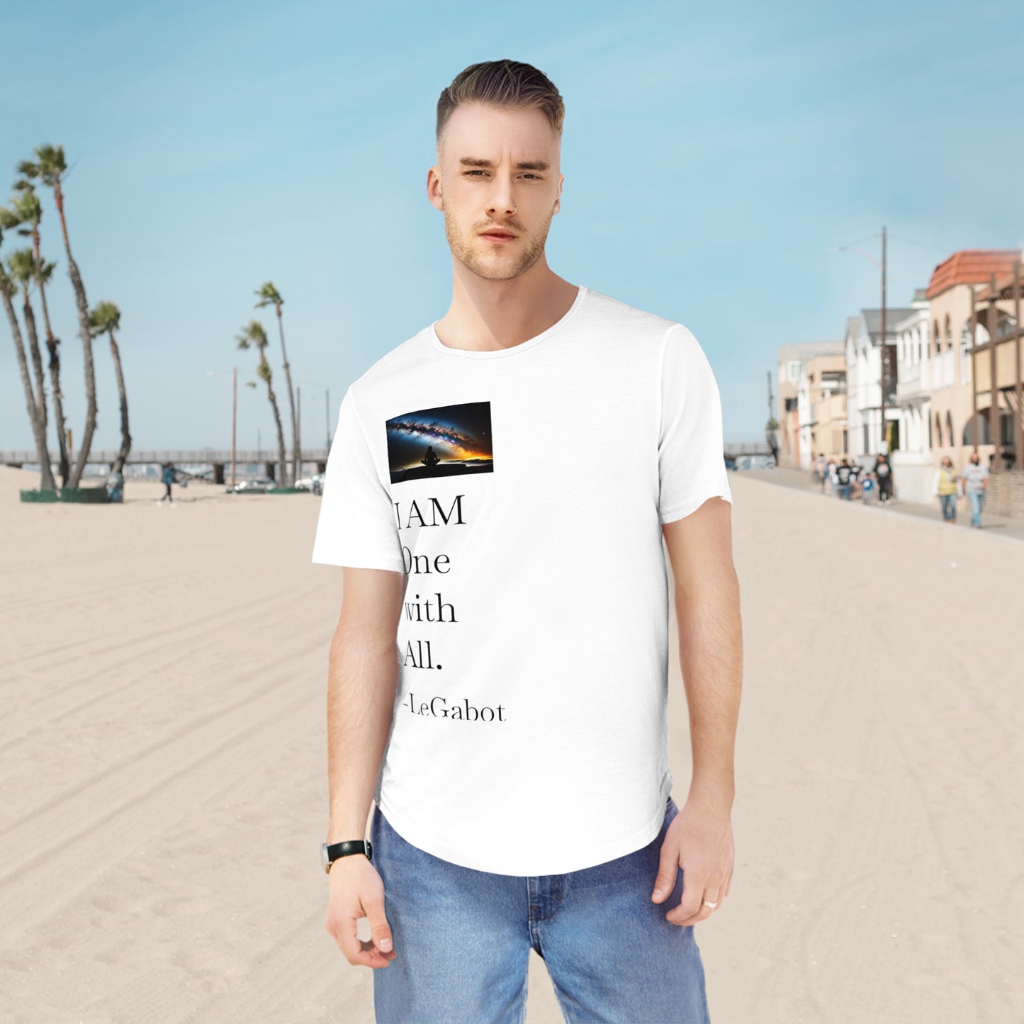 One with all Men's Jersey Curved Hem Tee