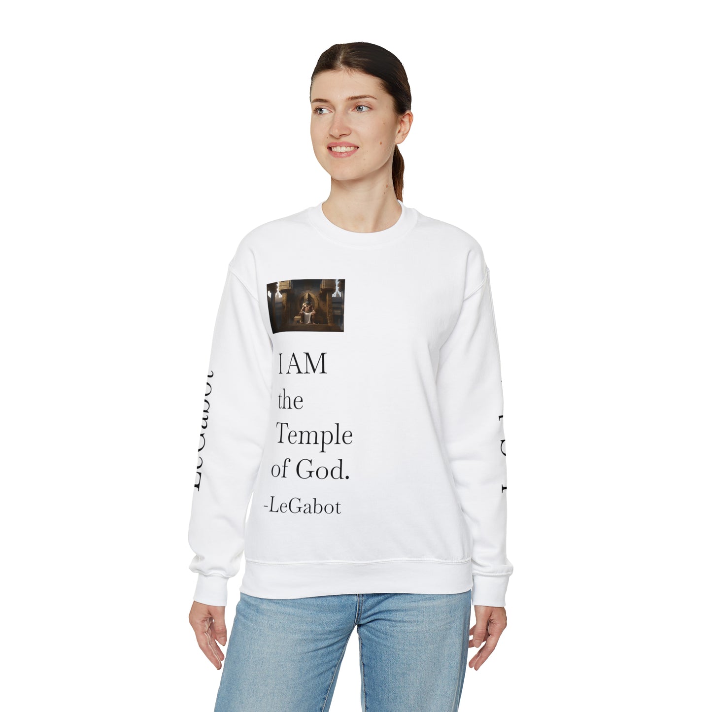 Temple of God Unisex Heavy Blend™ Crewneck Sweatshirt